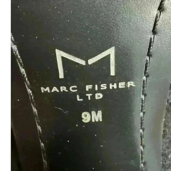 Marc Fisher Women's Black Suede Ankle Boot Inner Zip Up Size 9 - Picture 7 of 8